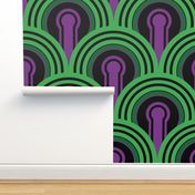 Overlook Hotel Carpet from The Shining: Purple/Green (large version)