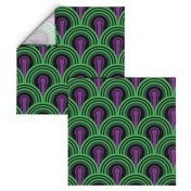 Overlook Hotel Carpet from The Shining: Purple/Green (large version)