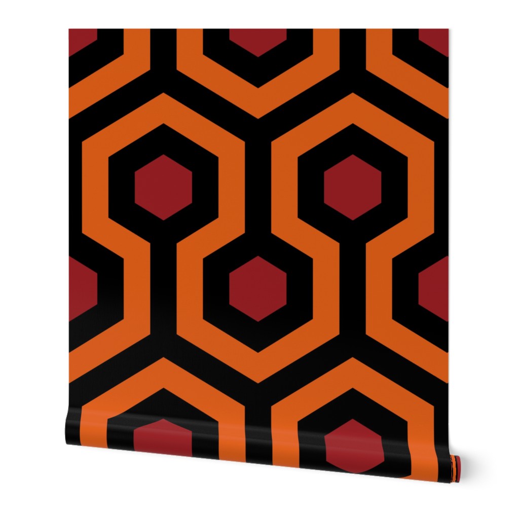 Overlook Hotel Carpet from The Shining: Orange/Red/Black (standard version)