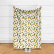 Pineapple pattern - white background