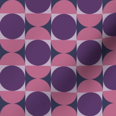 Geometric Pattern: Circle: Pink/Purple