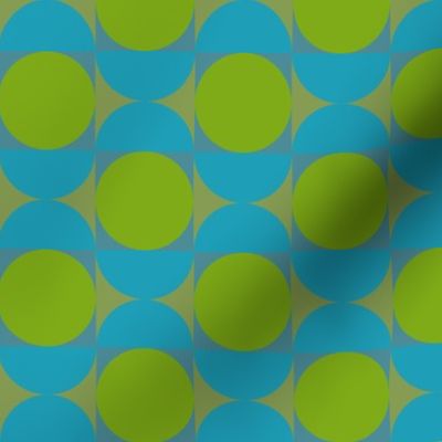 Geometric Pattern: Circle: Blue/Green