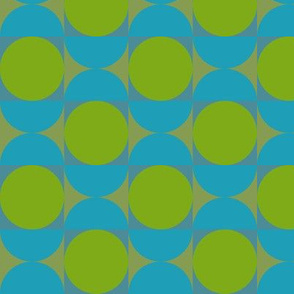 Geometric Pattern: Circle: Blue/Green