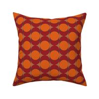 Geometric Pattern: Circle: Red/Orange