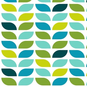 Geometric Pattern: Leaf: Spring (large version)