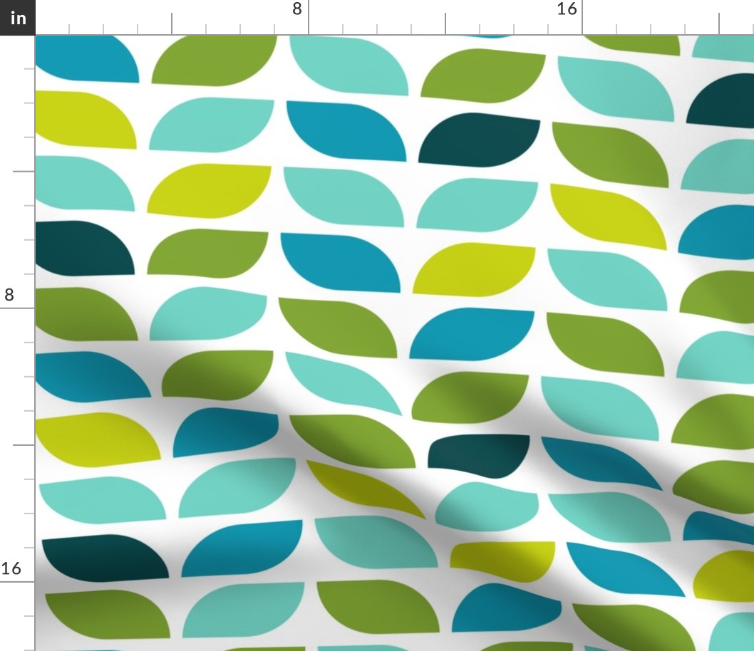 Geometric Pattern: Leaf: Spring (large version)