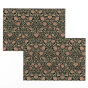 Medium Tudor Roses Black