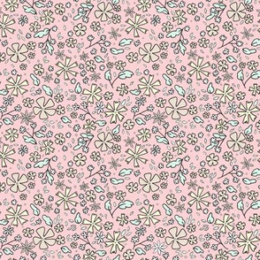Tiny Floral - Pink // by Sweet Melody Designs
