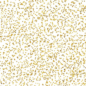 Messy Dots Gold Glitter