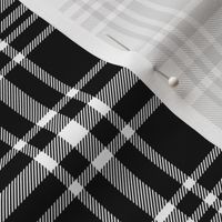 MacLean black and white tartan, 6"