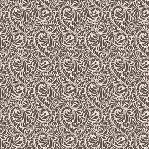 Leafy Swirl - 2in (brown)