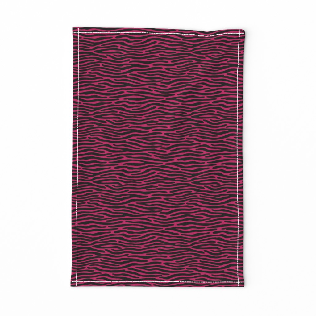 ★ ZEBRA OR TIGER ? ★ Hot Pink – Tiny Scale - Horizontal / Collection : Wild Stripes – Punk Rock Animal Prints 2