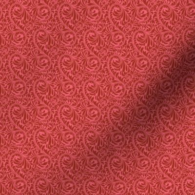 Leafy Swirl - 2in (dark red)