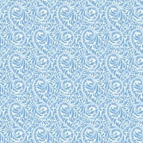 Leafy Swirl - 2in (light blue)