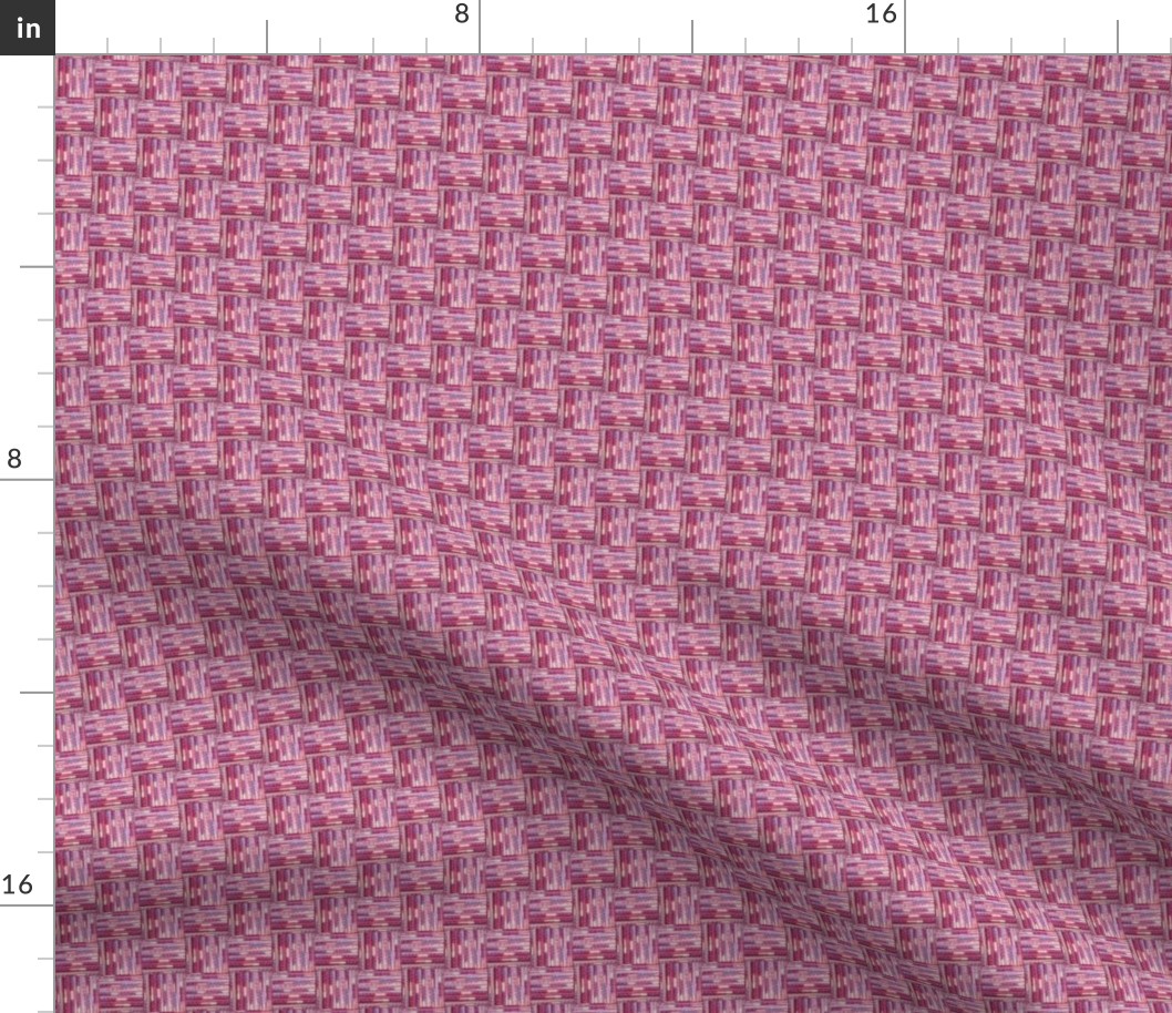 Beaded Basket Weave - Pink