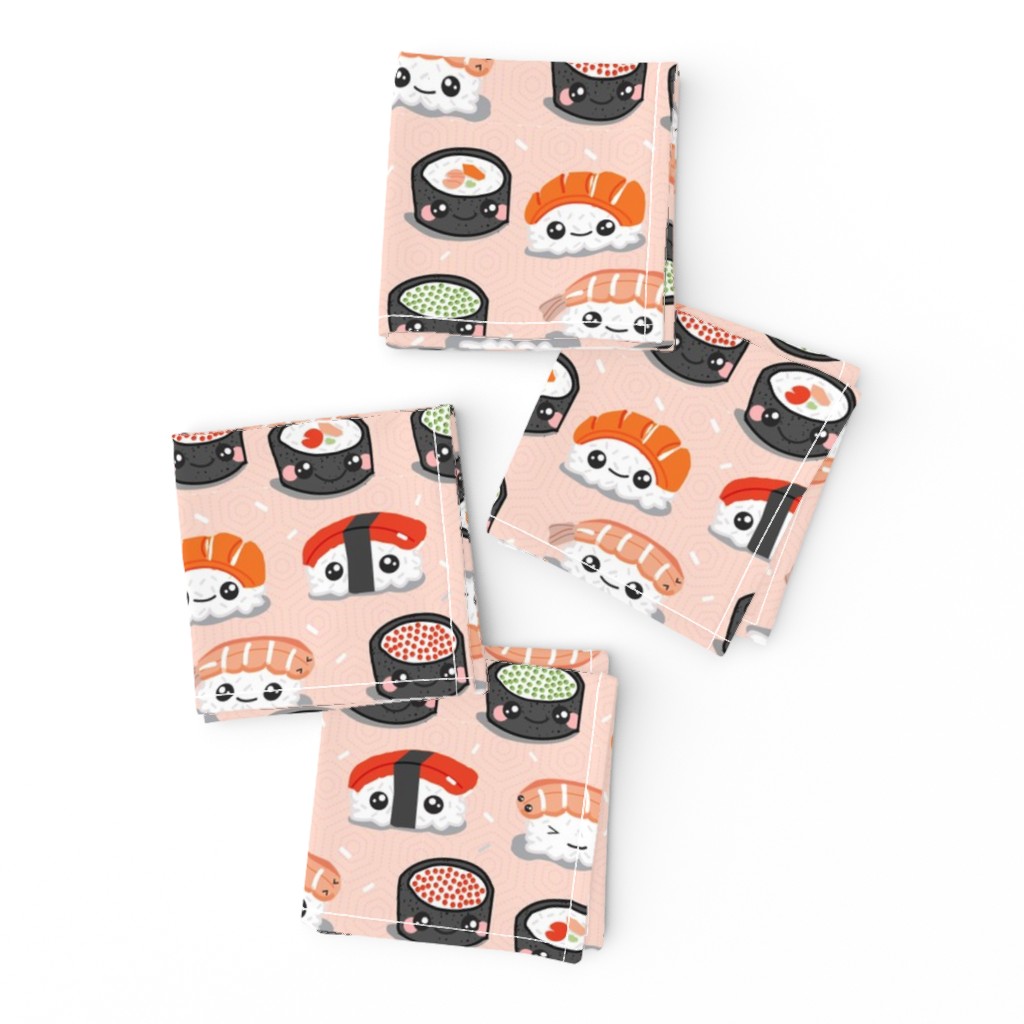 Kawaii Sushi on Salmon Hex