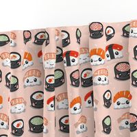 Kawaii Sushi on Salmon Hex