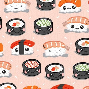 Kawaii Sushi on Salmon Hex
