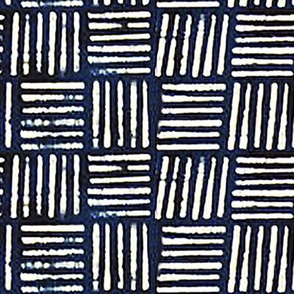 Mudcloth Weave Pattern // Blue