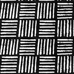 Mudcloth Weave Pattern // Black