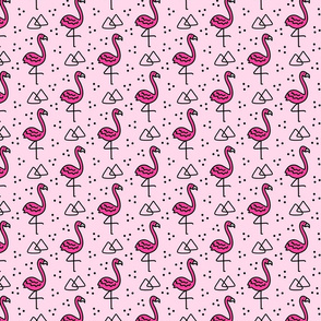 Flamingoes in Pink