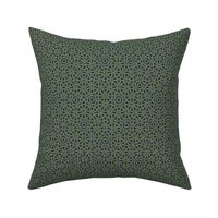 Flower quasicrystal in navy and pine