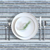 Linen Stripe Modern Farmhouse in blue