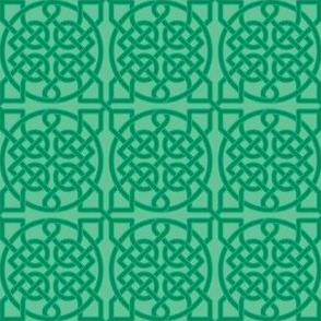 Celtic Knot - 39 crossings (green) - 2in