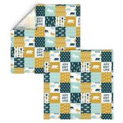 (small scale) the yellowstone collection || wholecloth quilt top