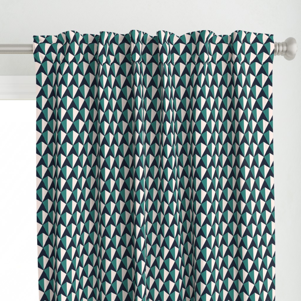 Tri-Color Tiles - Teal