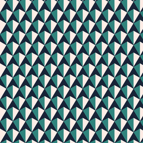 Tri-Color Tiles - Teal