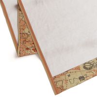 Rome map, Italy (antique, XL- for 1 yard of 54" or wider fabric))