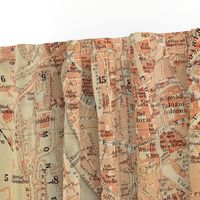 Rome map, Italy (antique, XL- for 1 yard of 54" or wider fabric))