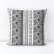 Mud Cloth on White // Large