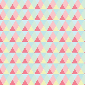 Pastel Pink and Lemon Triangles