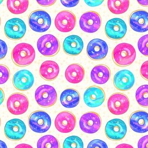Cartoon Donut Fabric, Wallpaper and Home Decor | Spoonflower