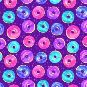 Galaxy Donuts on Purple