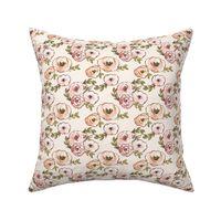 Soft Blush Fall Watercolor Floral 