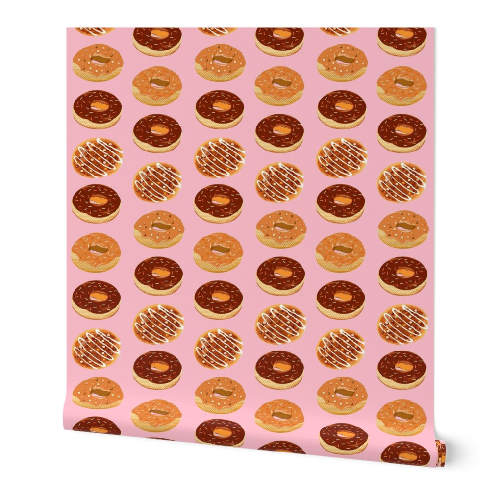 doughnuts with sprinkles candy pink 