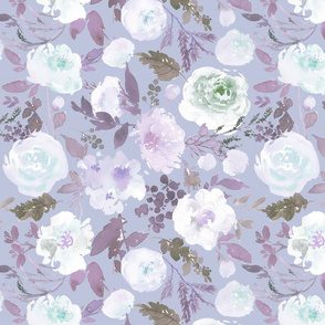 Violet Blushing Florals