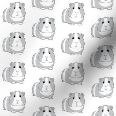 grey guinea pigs repeating pattern