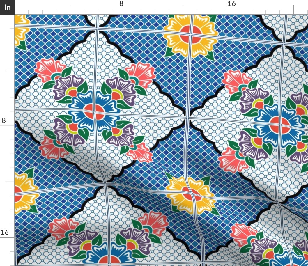 Multicolor Floral Talavera - Version 2