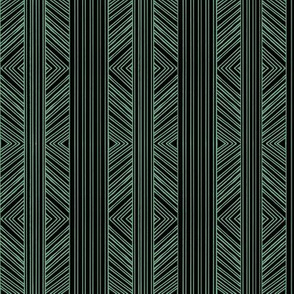 Black and Green Tribal