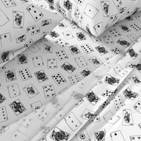 Scattered Playing Cards // Greyscale