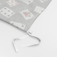Playing Cards on Grey