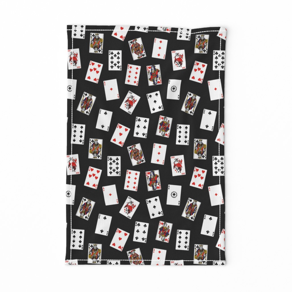 Scattered Playing Cards // Black