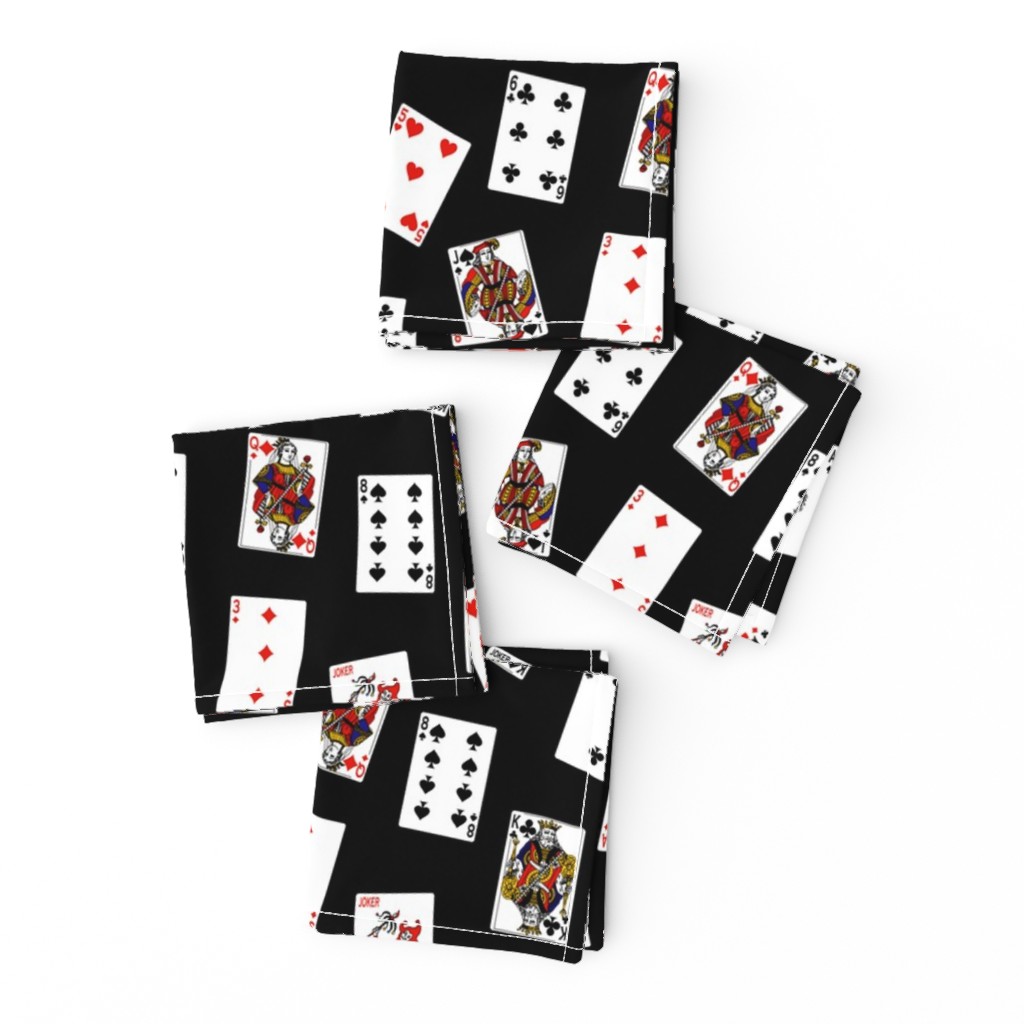Scattered Playing Cards // Black