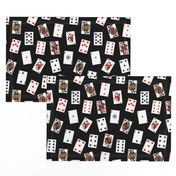 Scattered Playing Cards // Black