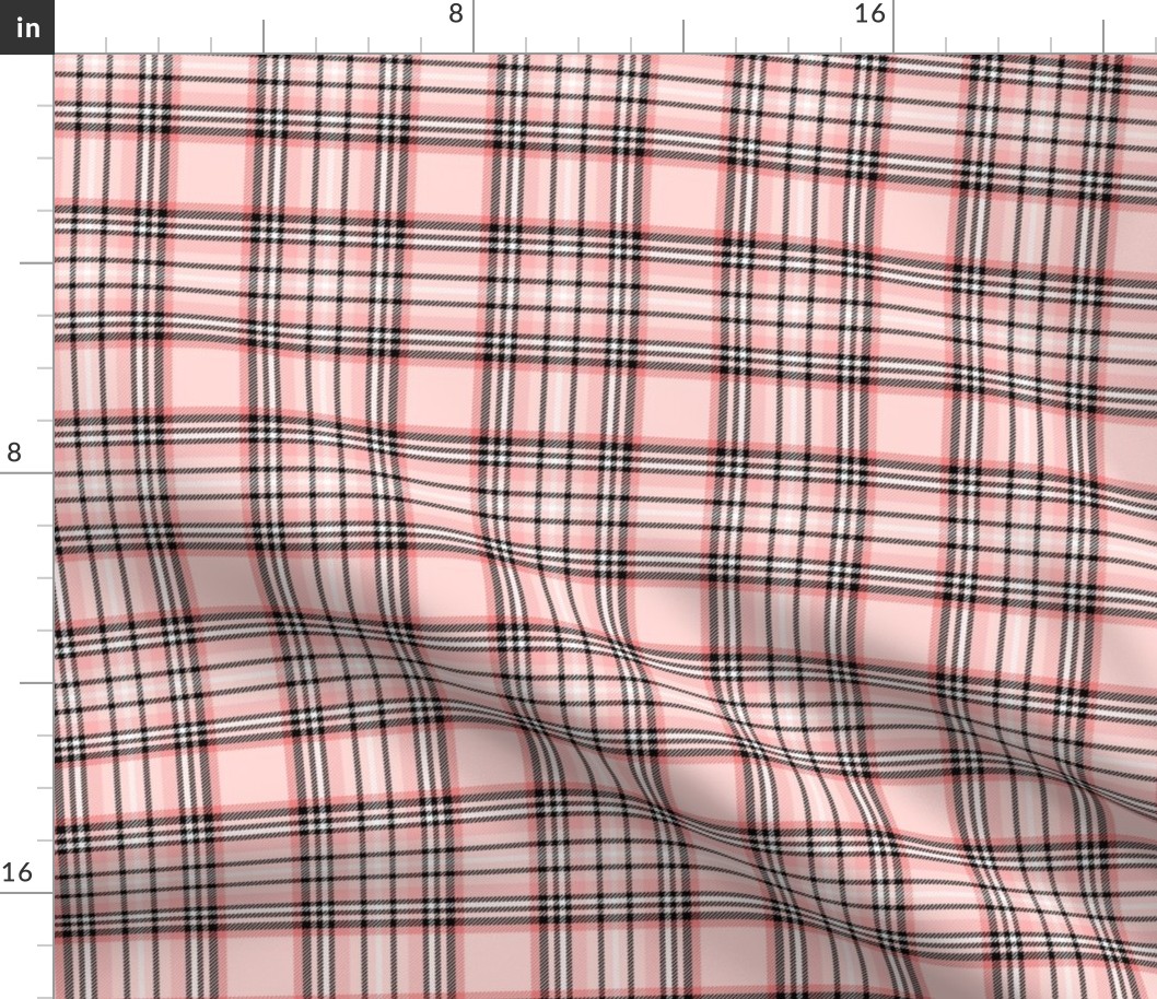 mod baby tartan coral