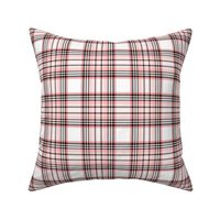 mod baby tartan coral on white